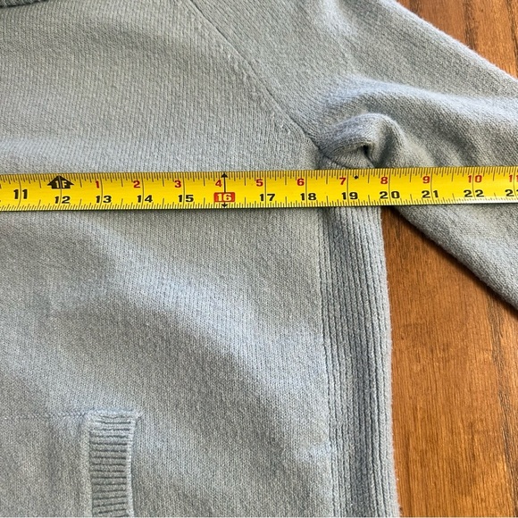 Loft Cowl-Turtle Neck Sweater Pullover Baby Blue Size Medium - Picture 10 of 11